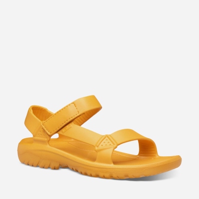 Teva Hurricane Drift - Men's Teva Sandals - Flower Orange | India (NMLV67504)